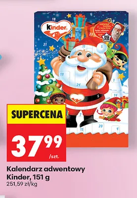 Kalendarz adwentowy Kinder promocja w Biedronka