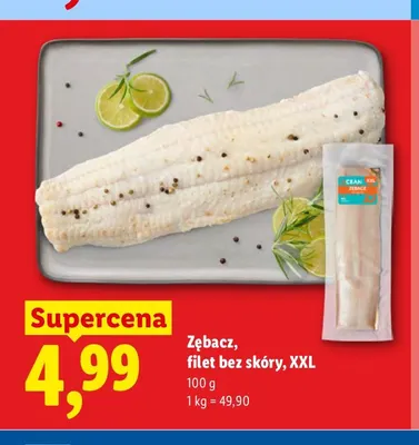 Zębacz filet bez skóry XXL promocja w Lidl