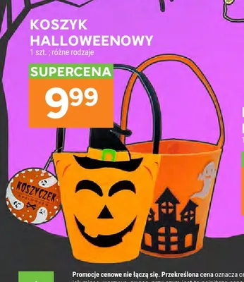 Koszyk halloweenowy promocja w Stokrotka