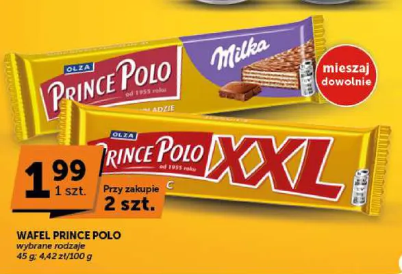 Wafel Prince Polo XXL promocja w Groszek