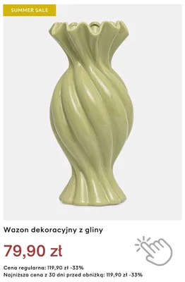 Wazon dekoracyjny z gliny promocja w Medicine