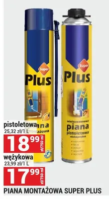 Piana montażowa Super Plus promocja w Merkury Market