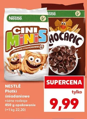 Płatki śniadaniowe Nestlé Cini Minis promocja w Kaufland