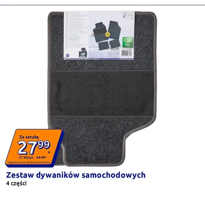 Zestaw dywaników samochodowych Secur 4 części promocja w Action