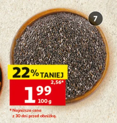 Nasiona chia szałwia hiszpańska luzem promocja w Auchan