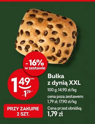 Bułka z dynią XXL promocja w Żabka