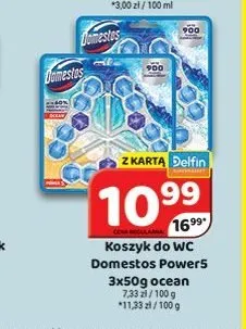 Koszyk do WC Domestos Power5 ocean promocja w Delfin