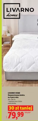 Kołdra dwuwarstwowa na 4 pory roku Livarno Home 140x200 cm promocja w Lidl