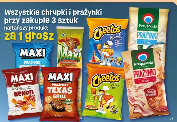 Chrupki Bekon MAXI promocja w Dino