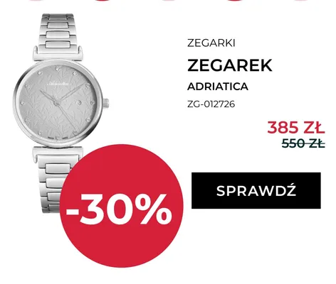 Zegarek Adriatica ZG-012726 promocja w Briju