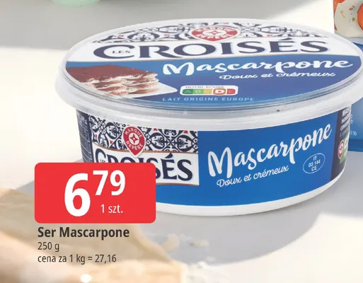 Ser Mascarpone promocja w Leclerc