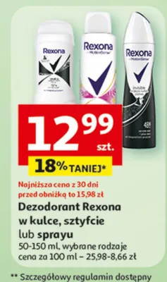 Dezodorant w kulce, sztyfcie lub sprayu promocja w Auchan