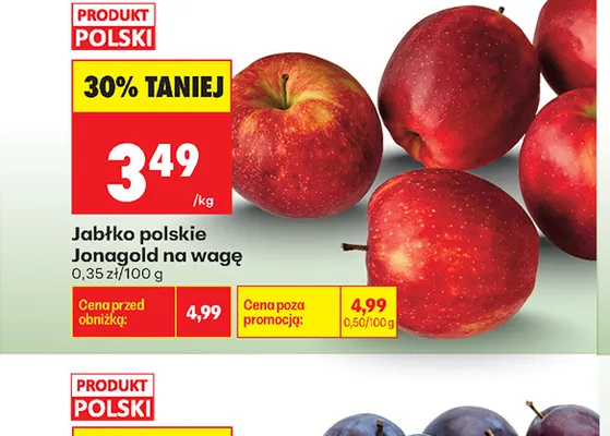 Jabłko polskie Jonagold na wagę promocja w Biedronka