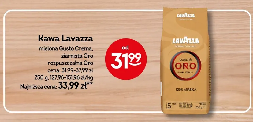Kawa mielona Lavazza Gusto Crema promocja w Żabka