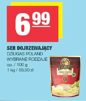 Ser dojrzewający Dziugas promocja w SPAR