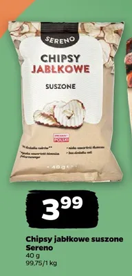 Chipsy jabłkowe suszone Sereno promocja w Netto