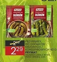 Przyprawa do ogórków kiszonych Prymat promocja w Wafelek