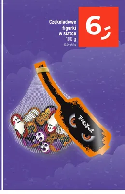 Czekoladowe figurki w siatce Trick or Treat promocja w Dealz