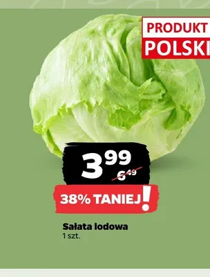 Sałata lodowa polska promocja w Netto