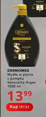 Mydło w płynie z pompką Sensualita Argan Dermomed promocja w Poczta Polska