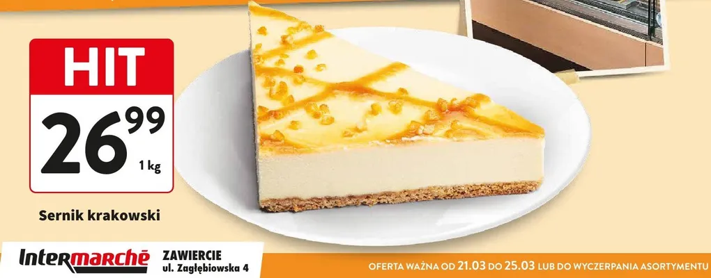 Sernik krakowski promocja w Intermarche