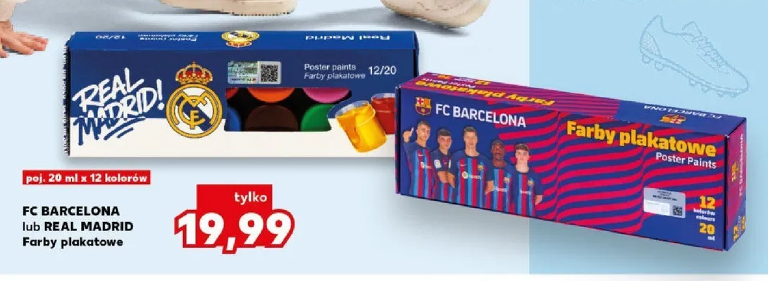 Farby plakatowe FC Barcelona promocja w Kaufland