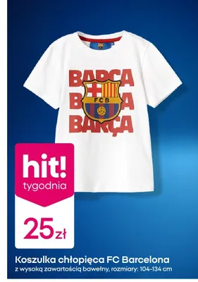 Koszulka chłopięca FC Barcelona promocja w Pepco