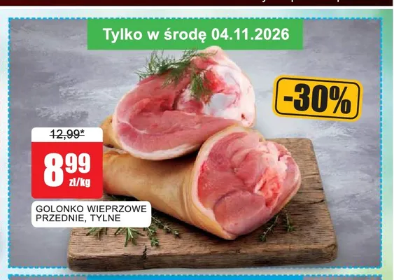 Golonko wieprzowe tylne promocja w Bingo