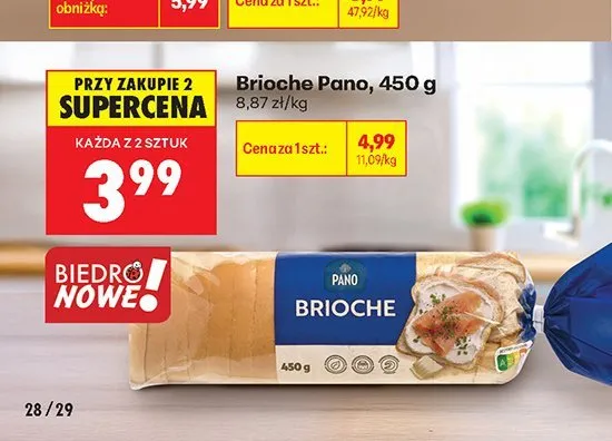 Brioche Pano promocja w Biedronka