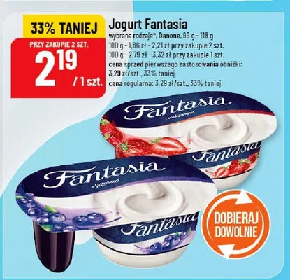 Jogurt Fantasia promocja w POLOmarket