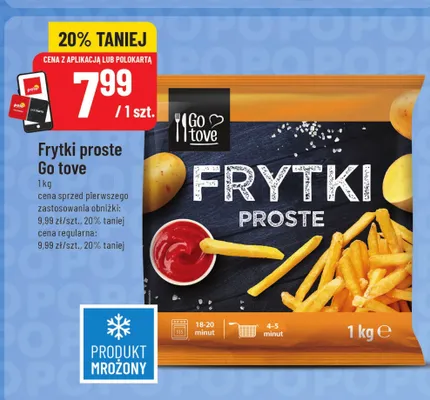 Frytki proste Go tove promocja w POLOmarket