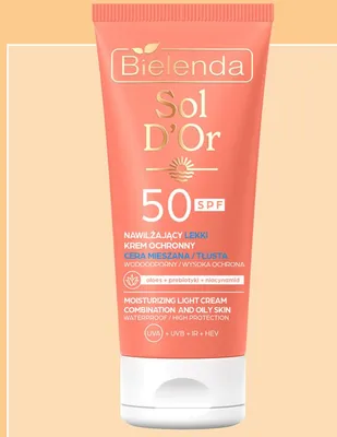 Krem do ciała Bielenda Sol D'Or lekki SPF 50 wodoodporny promocja w Rossmann