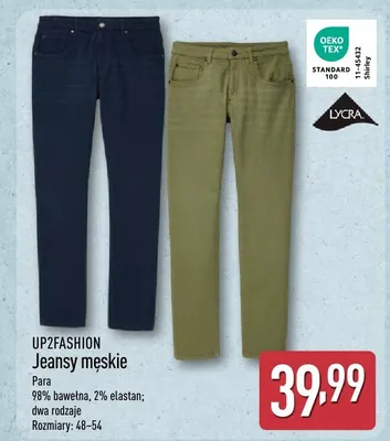 Jeansy męskie Up2Fashion promocja w Aldi