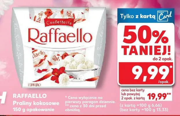 Praliny kokosowe promocja w Kaufland