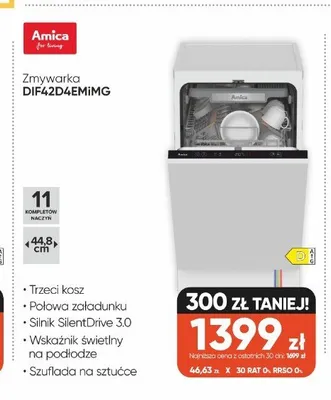 Zmywarka Amica DIF42D4EMIMG promocja w Max Elektro
