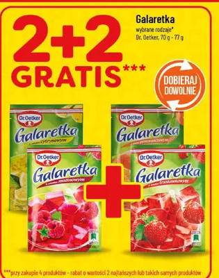 Galaretka truskawkowa, malinowa promocja w POLOmarket