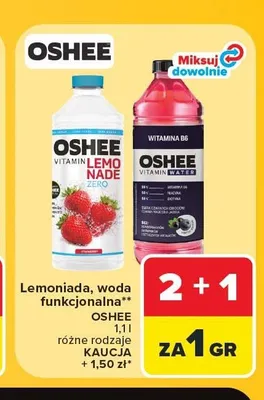 Lemoniada Oshee Vitamin Lemonade Zero promocja w Carrefour