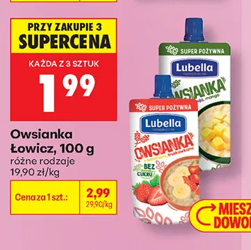 Owsianka Łowicz promocja w Biedronka