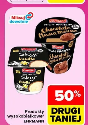 Produkty wysokobiałkowe Ehrmann High Protein Skyr Vanilla promocja w Carrefour Market