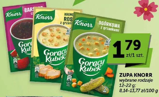 Zupa wybrane rodzaje promocja w Groszek