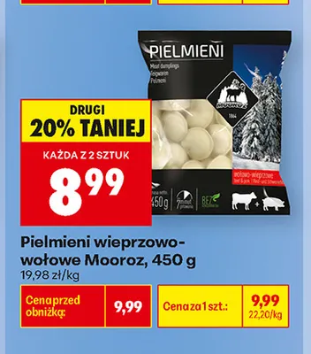 Pielmieni wieprzowo-wołowe Mooroz promocja w Biedronka