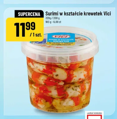 Surimi w kształcie krewetek Vici promocja w POLOmarket