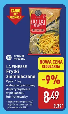 Frytki ziemniaczane La Finesse promocja w Aldi