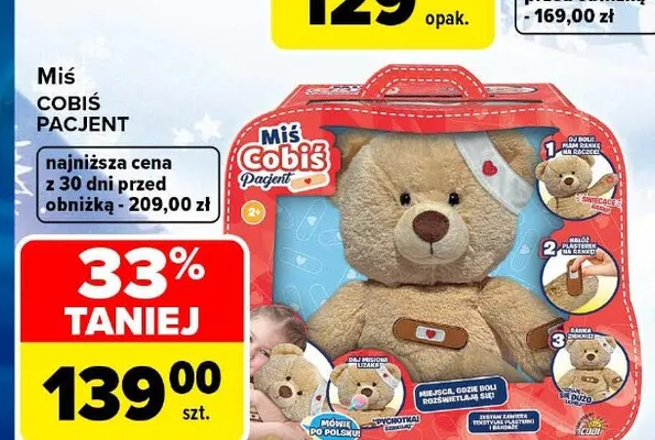 Miś Cobiś pacjent Cobi promocja w Carrefour
