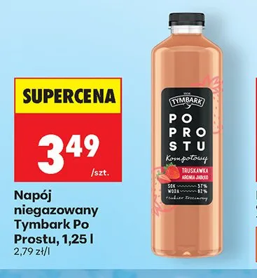 Napój niegazowany Tymbark Po Prostu promocja w Biedronka