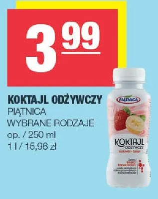 Koktajl odżywczy Piątnica wybrane rodzaje promocja w SPAR