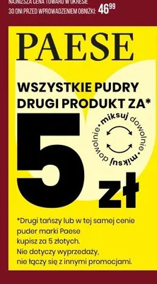Pudry PAESE promocja w Drogerie Natura