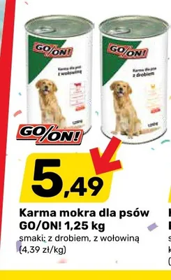 Karma mokra dla psów GO/ON! promocja w Bricomarche