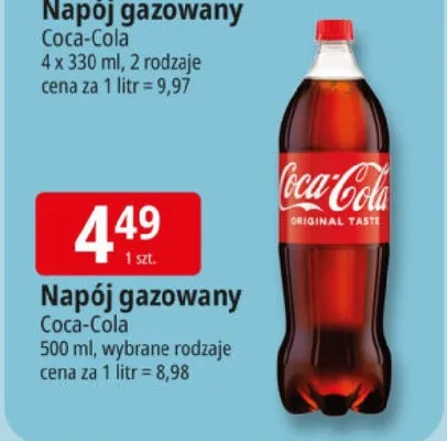 Napój gazowany 4x330ml, 2 rodzaje promocja w Leclerc