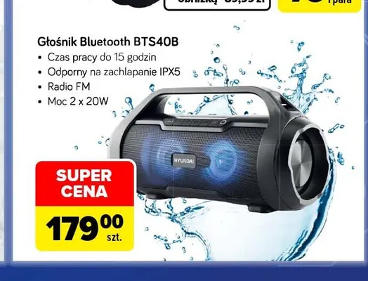Głośnik Bluetooth BTS40B Hyundai promocja w Carrefour